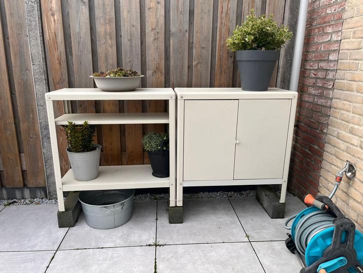 Ikea Kolbjorn Tuinkast - 2 Stuks, Tuin en Terras, Bergingen en Tuinkasten, Zo goed als nieuw, Overige typen, Metaal, Ophalen