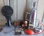 Antiek barbiers kappers gereedschap antieke kapper items 11x, Ophalen of Verzenden