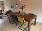 Eettafel massief mooie houten tafel, Huis en Inrichting, 200 cm of meer, 100 tot 150 cm, Rechthoekig, Zo goed als nieuw