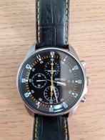 Seiko chronograph SNDC89P2, 40mm, Seiko, Leer, Staal, Polshorloge