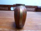 Vintage emaille op koper vaasje, Antiek en Kunst, Ophalen of Verzenden