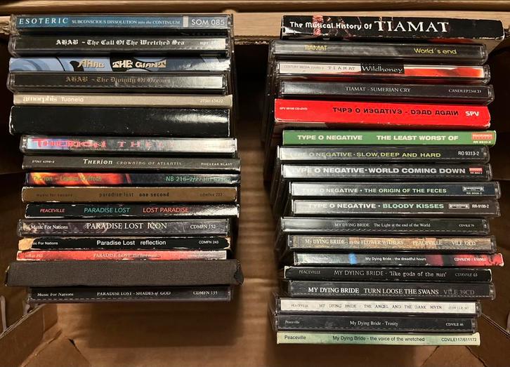 Verzameling doom gothic metal ahab my dying bride Tiamat, Cd's en Dvd's, Cd's | Hardrock en Metal, Gebruikt, Ophalen of Verzenden