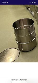 Mooie RVS 100L drum met deksel en klemring., Ophalen, Zo goed als nieuw