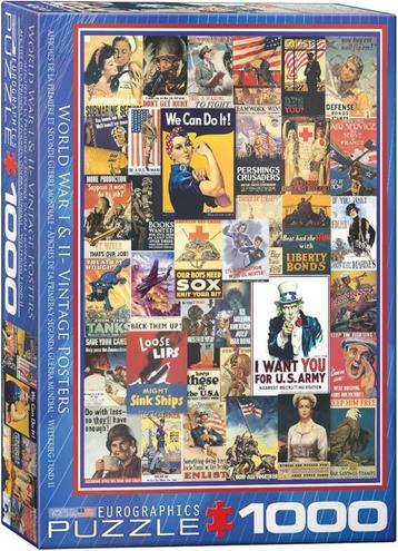 Eurographics: World War I & II Vintage Posters 1000 stukejs beschikbaar voor biedingen