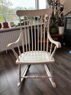 Schommelstoel wit, Huis en Inrichting, Stoelen, Ophalen, Vintage, retro, Gebruikt, Wit