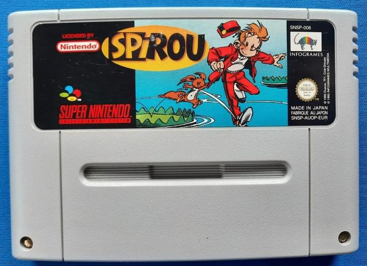 Spirou / Robbedoes, Spelcomputers en Games, Games | Nintendo Super NES, Gebruikt, Avontuur en Actie, 1 speler, Vanaf 3 jaar, Ophalen of Verzenden