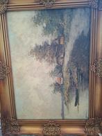 Schilderij Polderman - Polderlandschap, Antiek en Kunst, Ophalen