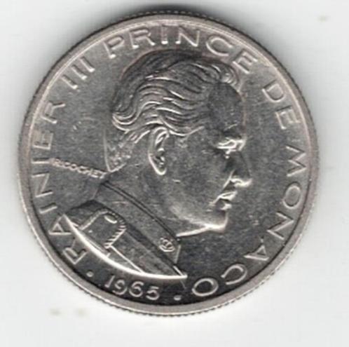 25-1773 Monaco 1/2 franc 1965, Postzegels en Munten, Munten | Europa | Niet-Euromunten, Losse munt, Overige landen, Verzenden