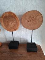 H 2 stuks houten ornamenten., Huis en Inrichting, Woonaccessoires | Kransen, Ophalen of Verzenden, Zo goed als nieuw