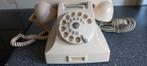 Ericsson PTT 11420 witte bakelieten telefoon vintage, Ophalen of Verzenden, Gebruikt, Met draaischijf