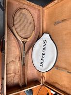 Vintage Snauwaert tennisracket, darm bespanning, in koffer, Sport en Fitness, Tennis, Ophalen, Gebruikt, Racket, Overige merken