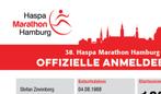 Startnummer Marathon Hamburg 2024, Sport en Fitness, Loopsport en Atletiek, Nieuw, Overige merken, Overige typen, Hardlopen