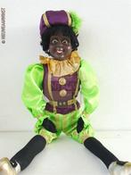 Authentieke V&D etalage zwarte Piet pop - 60cm, groen/paars, Diversen, Sinterklaas, Verzenden, Nieuw