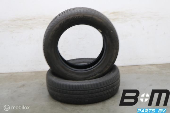 2 x 215-65-17 99V Falken Ziex ZE310A AO 4.5mm 215 55 17, Auto-onderdelen, Banden en Velgen, Band(en), Gebruikt