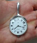 Vintage Zwitsers zilveren horloge hanger: Heno, Jaren '60, Sieraden, Tassen en Uiterlijk, Horloges | Antiek, Overige merken, Zakhorloge