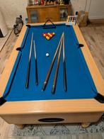 Pooltafel met accessoires, Ophalen, Gebruikt, Pooltafel