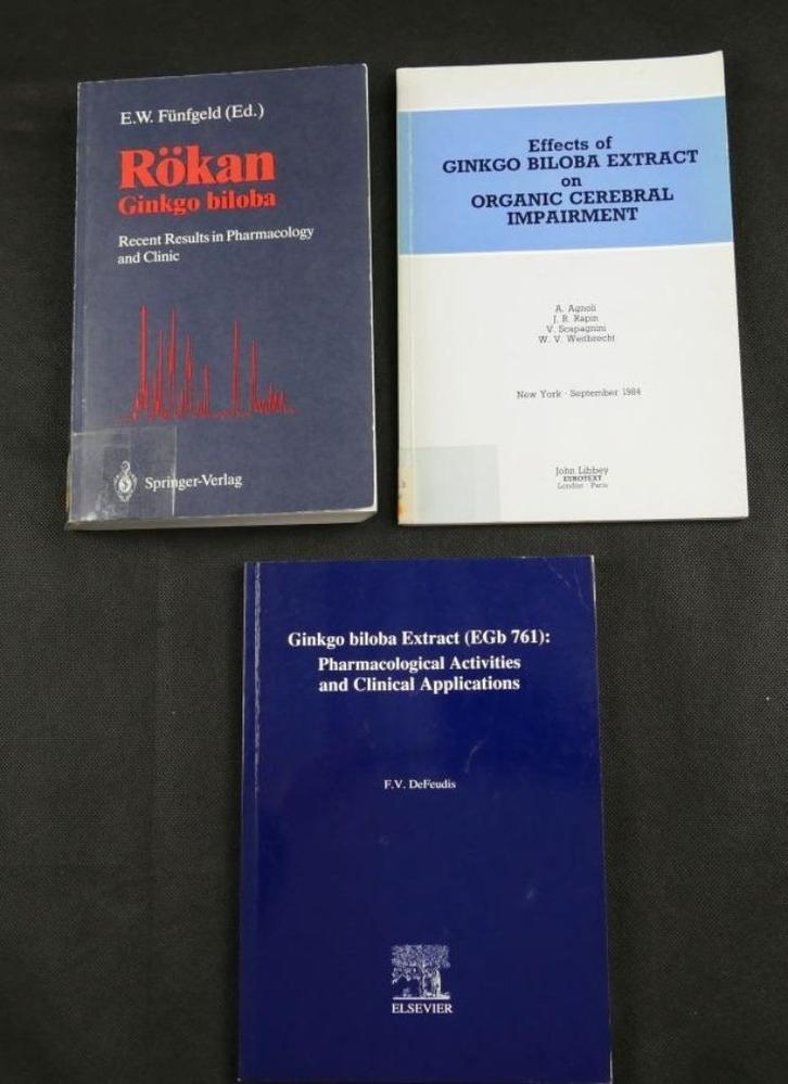 3 x Gingko biloba, wetenschappelijke boeken, Boeken, Wetenschap, Gelezen, Natuurwetenschap, Ophalen of Verzenden