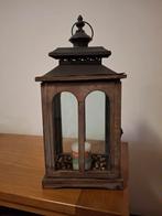 Houten Lantaarn, Ophalen, 25 tot 50 cm, Bruin, Zo goed als nieuw