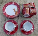 Ritzenhoff Flirt Rood Kerst Servies Rendier + Sneeuwvlokken, Nieuw, Ophalen of Verzenden, Bord(en), Wedgwood