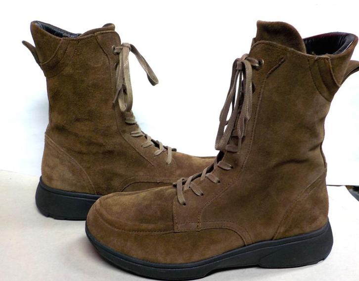 Xsensible Stretchwalker bruine veterlaars 40 H, Kleding | Dames, Schoenen, Zo goed als nieuw, Hoge laarzen, Bruin, Ophalen of Verzenden