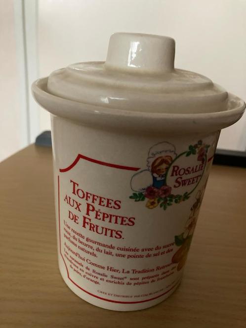 Vintage Franse snoeppot - Rosalie Sweet Pot keramiek 70ies, Antiek en Kunst, Curiosa en Brocante, Ophalen of Verzenden