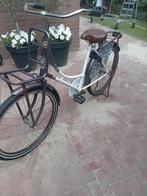 Leuke meidenfiets 24 inch, wit met panterprint,highlander, Fietsen en Brommers, Fietsen | Meisjes, Ophalen, Gebruikt, 24 inch
