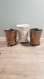 Des Pots vaasjes, Huis en Inrichting, Woonaccessoires | Vazen, Ophalen of Verzenden, Zo goed als nieuw, Groen, Minder dan 50 cm
