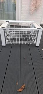 Wasmaschine verhoger met draadmand 61x55x30 kleur wit, Witgoed en Apparatuur, Ophalen, Zo goed als nieuw