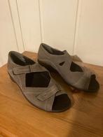 Grijs bruine open leren pumps van Durea, maat 40 / 6,5 / E, Durea, Pumps, Bruin, Verzenden