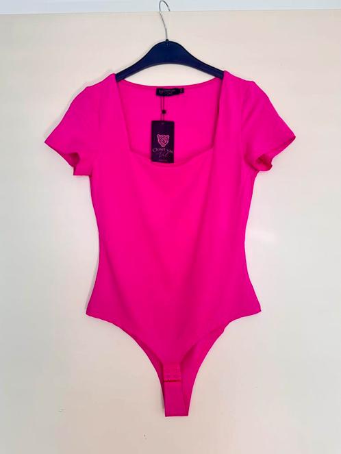 Roze body maat S/M nieuw van stretchstof, Kleding | Dames, Tops, Nieuw, Maat 38/40 (M), Roze, Korte mouw, Ophalen of Verzenden