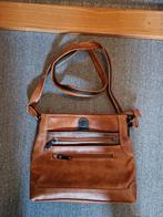 Bruine leren schoudertas Charm & Shape collection, Ophalen of Verzenden, Nieuw, Bruin, Schoudertasje