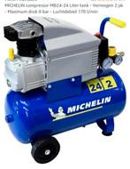 Michelin compressor met airbrush compressor set, Doe-het-zelf en Verbouw, Compressors, Minder dan 25 liter, Ophalen, Zo goed als nieuw