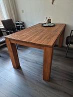 Eettafel teak, Huis en Inrichting, Tafels | Eettafels, Ophalen, Gebruikt, Rechthoekig, 50 tot 100 cm