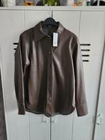 Opus nep leren blouse faux leather maat s nieuw bruin, Maat 38/40 (M), Bruin, Nieuw, Ophalen of Verzenden