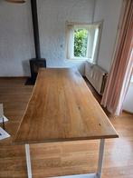 Eettafel voor 6 personen - Hout & Metaal, Huis en Inrichting, Gebruikt, 100 tot 150 cm, Ophalen of Verzenden, Vijf personen of meer