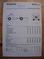 Volvo N10 4x2 Technische Specificatie folder 1980 Torpedo, Ophalen, Volvo, Volvo, Zo goed als nieuw