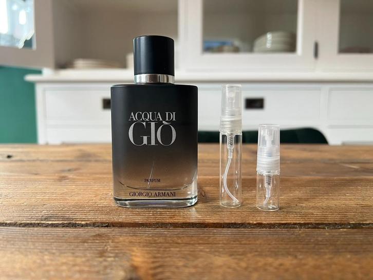 Acqua di Gio Parfum – decants/samples, Sieraden, Tassen en Uiterlijk, Uiterlijk | Parfum, Nieuw, Verzenden