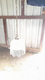 Mooie hanglamp met kralen en glazen pijpjes, Huis en Inrichting, Lampen | Hanglampen, Ophalen, Minder dan 50 cm