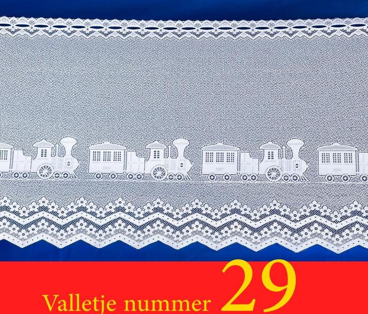 Valletje Met diverse ontwerpen en Hoogte en met staafgaten], Huis en Inrichting, Stoffering | Gordijnen en Lamellen, Nieuw, Minder dan 100 cm