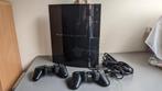 Vintage PS3 60GB versie met PS2 chip (CECHC04), Phat, Met 2 controllers, Ophalen of Verzenden, 60 GB