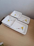 VEB Torgau serveerschalen borrelplankjes keramiek, Ophalen of Verzenden