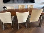 Zeer Mooie houten eettafel, Ophalen, 200 cm of meer, 50 tot 100 cm, Zo goed als nieuw
