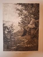 Ets: Lezend Meisje van Oldewelt, Antiek en Kunst, Ophalen of Verzenden