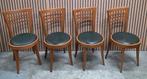 18 x cafestoelen hout leer Vintage cafe stoelen Bentwood, Huis en Inrichting, Stoelen, Ophalen of Verzenden, Zo goed als nieuw