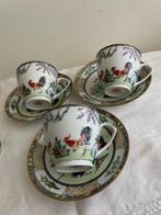 Vintage chinees Rode Haan Theepot enz., Ophalen of Verzenden