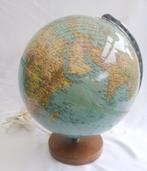 vintage Columbus globe aardglobe wereldbol met verlichting 5, Ophalen of Verzenden, Verlicht