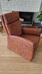Mooie nubuck fauteuil, Huis en Inrichting, Neo klassiek, 75 tot 100 cm, Leer, 75 tot 100 cm