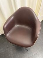 Originele Herman Miller Eames Dax Stoel - glasvezel & leer, Ophalen, Leer, Minder dan 75 cm, Zo goed als nieuw