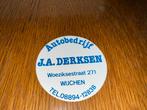 J.A. Derksen Autobedrijf Wijchen ~Sticker ~, Verzamelen, Ophalen of Verzenden, Zo goed als nieuw