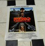 Nederlandse Filmposter Remo Ongewapend maar Bloedlink (1985), Ophalen of Verzenden, Gebruikt, Rechthoekig Staand, Film en Tv
